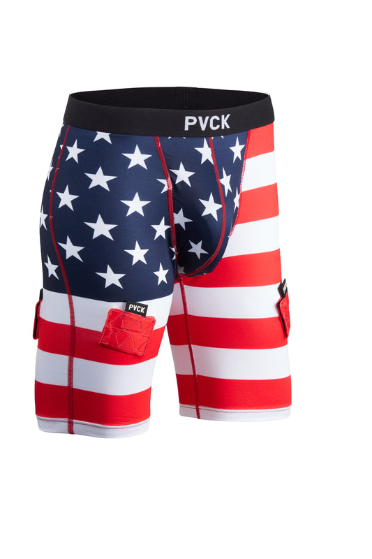 PVCK Men's Compression Jock Short